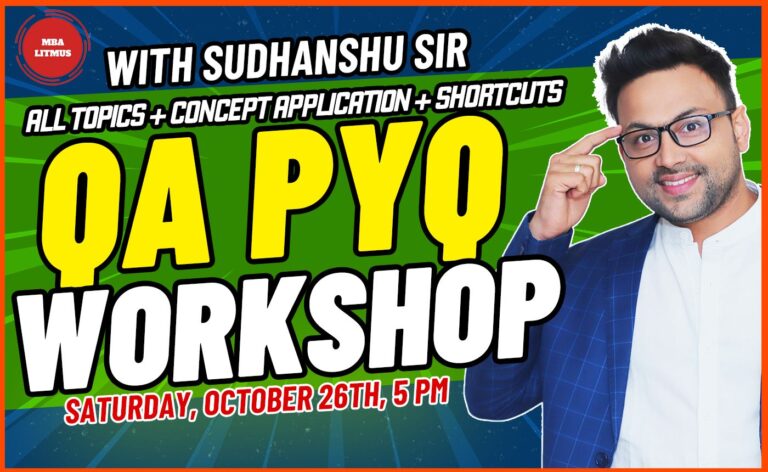 QA PYQ Workshop | CAT Important Concepts