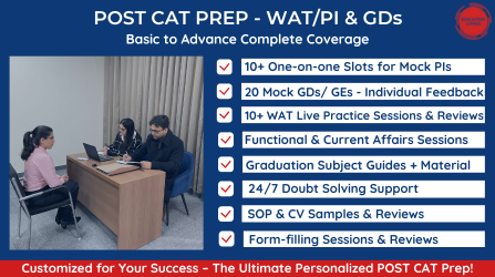 POST CAT PREP | GDPI & WAT