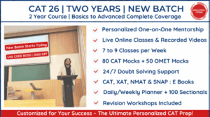 CAT 26 Comprehensive Course
