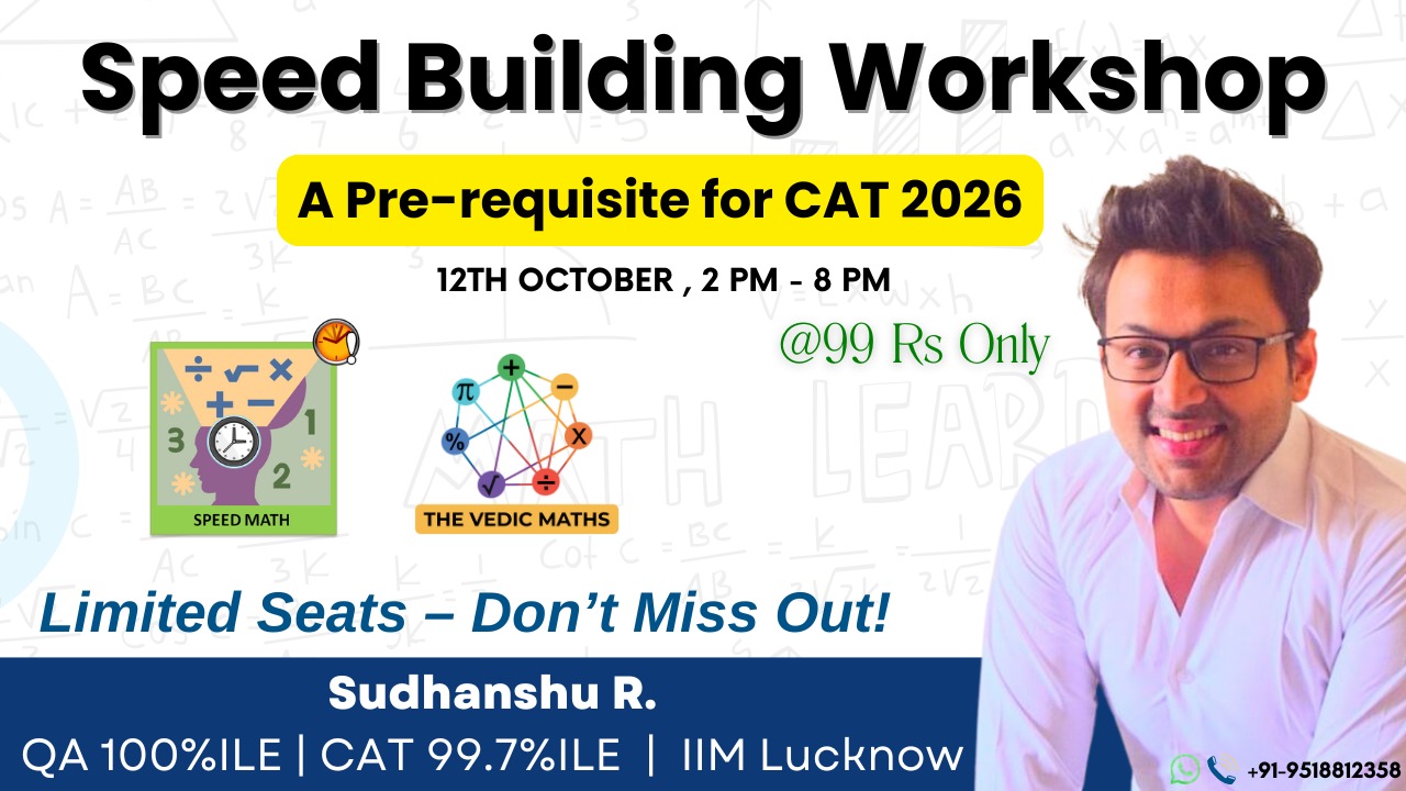 Vedic Maths Workshop | CAT 26
