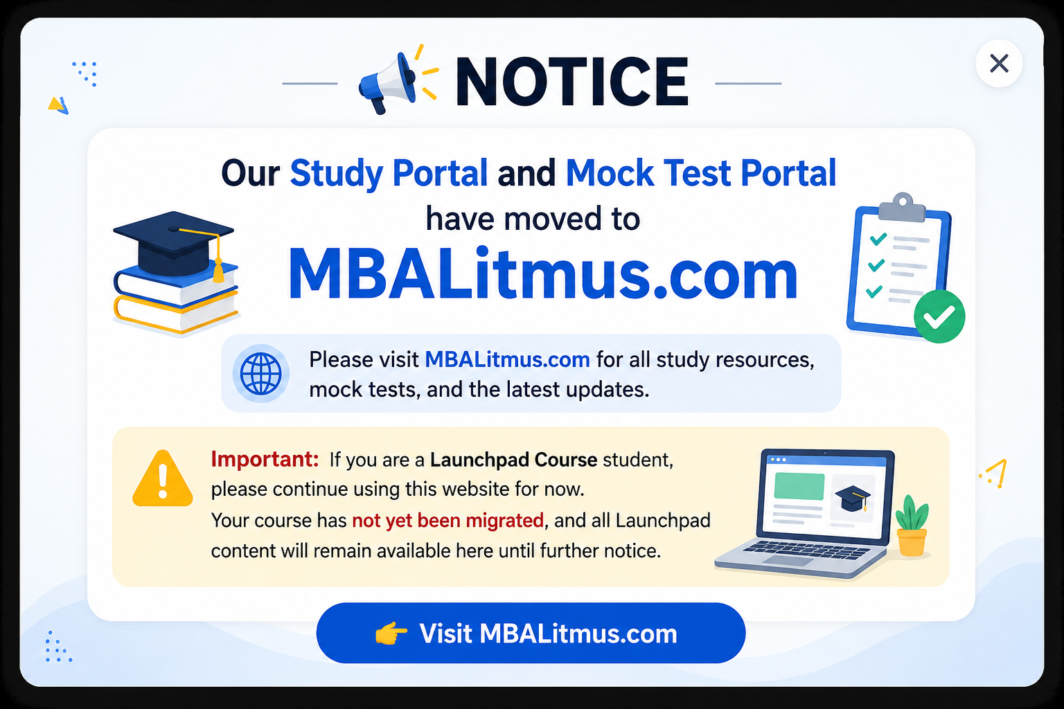 MBALitmus Notice